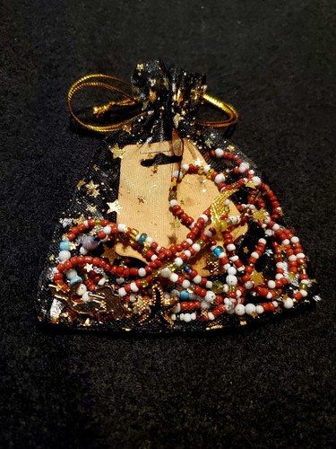Long Beaded Necklace Mixed Beaded Multi Colored Double Mermaid or Single Mixed - Picture 9 of 9