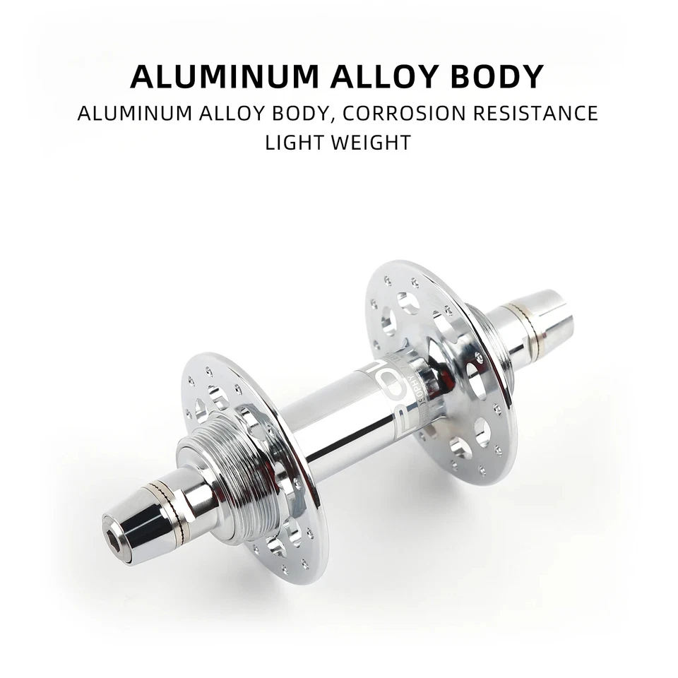 Cubo de bicicleta de engrenagem fixa 20H 24H 32H cubos dianteiro e traseiro velocidade única pista ciclismo - Imagem 4 de 4