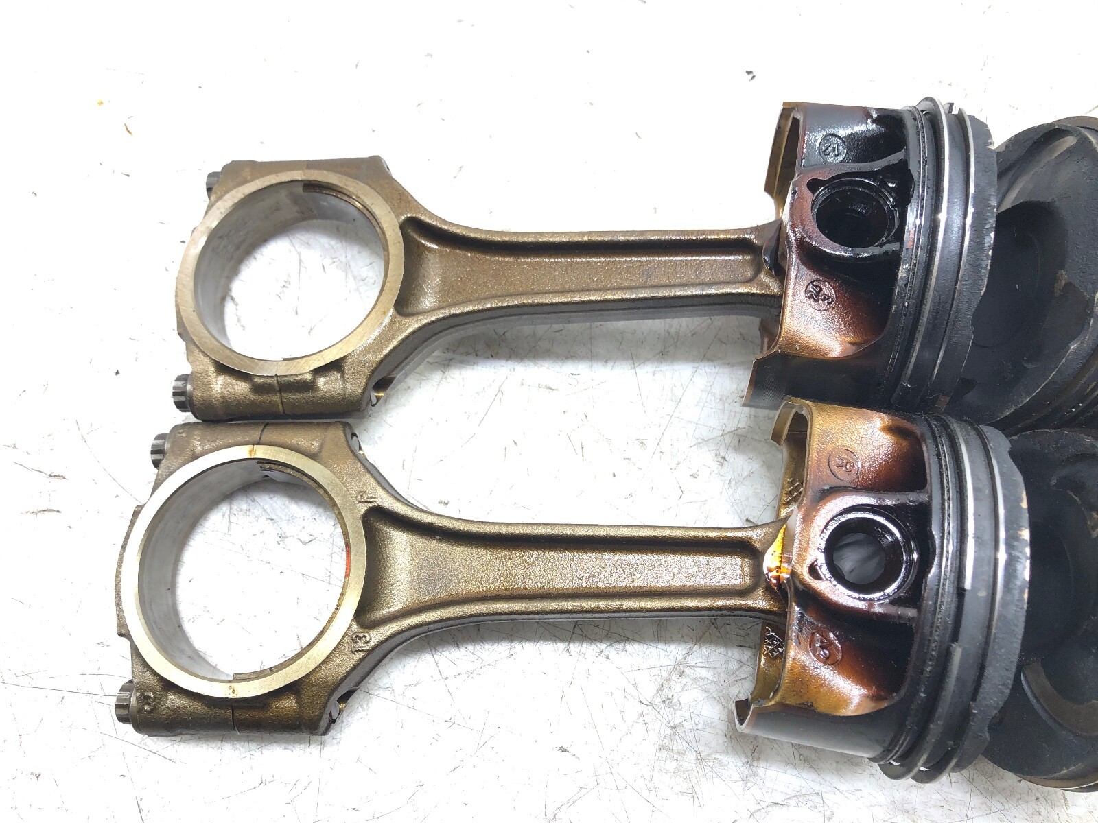 2014-2017 MASERATI GHIBLI 3.0L V6 ENGINE MOTOR PISTONS ROD X4 OEM.