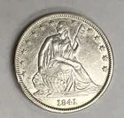 1841 P Seated Liberty Half Dollar 50c High Grade Silver Coin