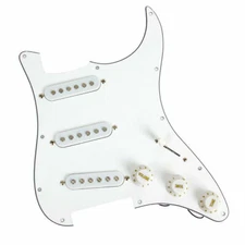 Prewired Loaded SSS Guitar Pickguard 3 Single Coil Pickup for Strat ST Guitar