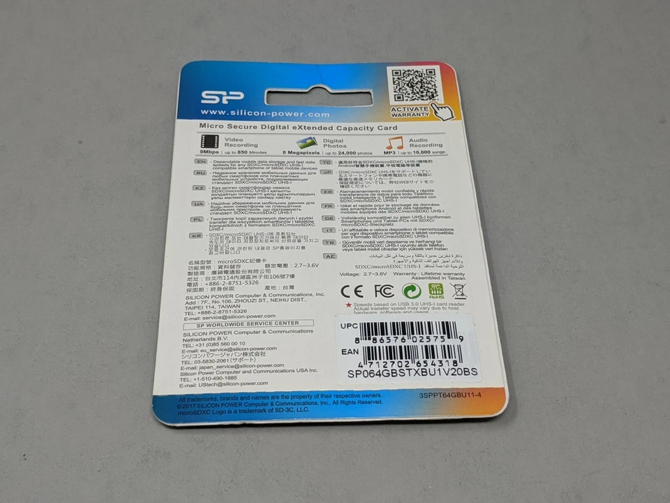 SP Rescue 64GB microSD Memory Card Elite with adapter - Image 2 of 2