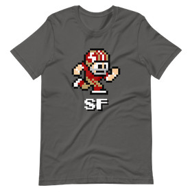 San Francisco 49ers NES Football Player 8-bit Tecmo Super Bowl Nintendo T-Shirt