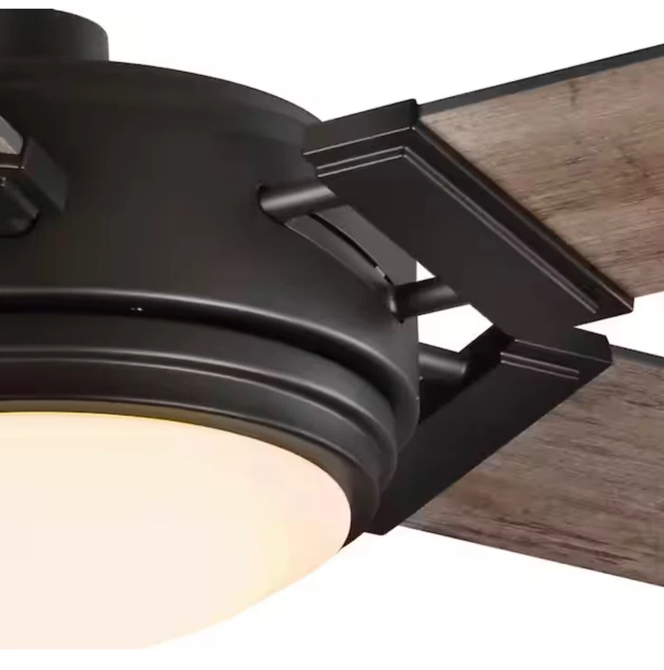 🔥Home Decorators Collection Ceiling Fan W/ Light Kit+Remote Integrated LED - Image 3 of 4