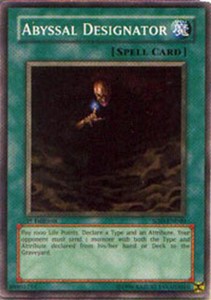 Abyssal Designator - SOD-EN040 - Common - Unlimited Edition x3 - Near Mint