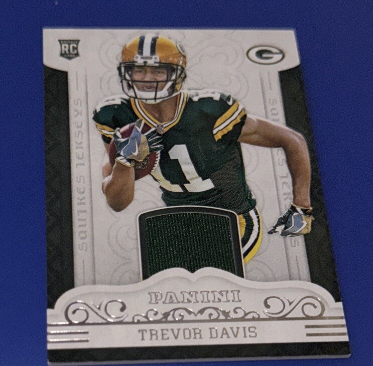 2016 PANINI ROOKIE RC GAME-USED JERSEY #32 TREVOR DAVIS GREEN BAY PACKERS 🏈