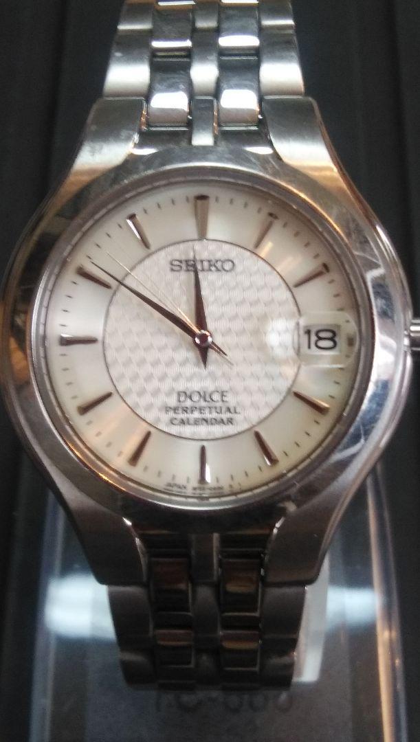 Battery Seiko Watch Perpetual Calendar Worked Product Titanium