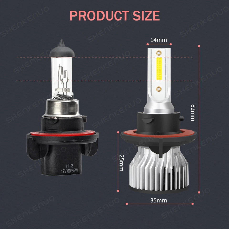Faro antiniebla LED H11 para Chevrolet Spark 2012-2015 combo H13 9008 Foto 4 de 4