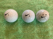 3 NIKE Golf Balls CRUSH 3 4 AND CRUSH EXTREME 4 Used Golfballs
