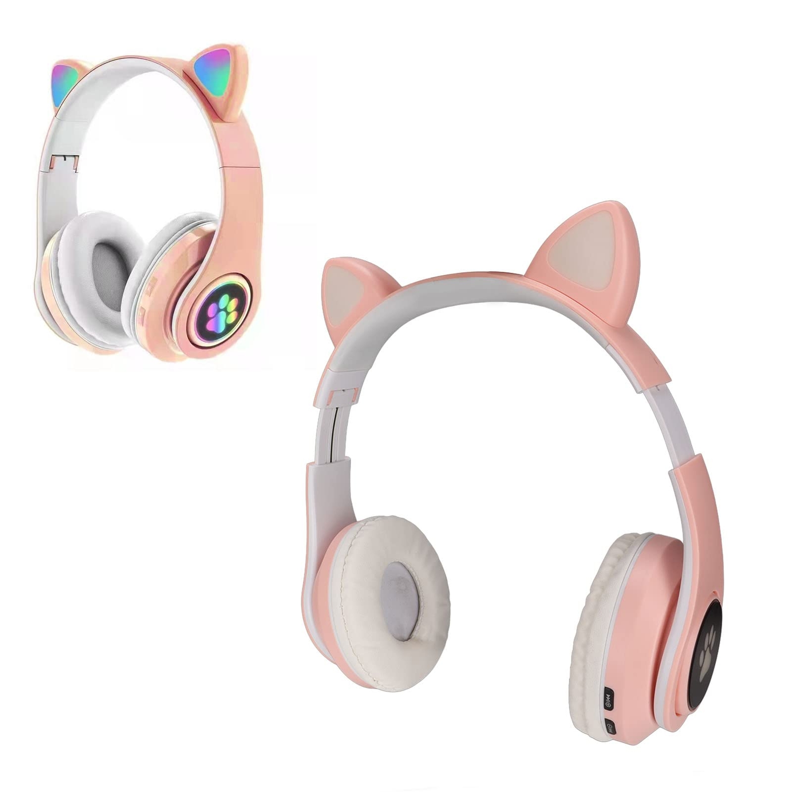 TeamSky Cat Ear Bluetooth HeadphonesWireless Gaming HeadsetOver Ear Headphone...
