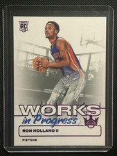 2024-25 Panini Court Kings Ron Holland II Works in Progress Purple No. 28 /99