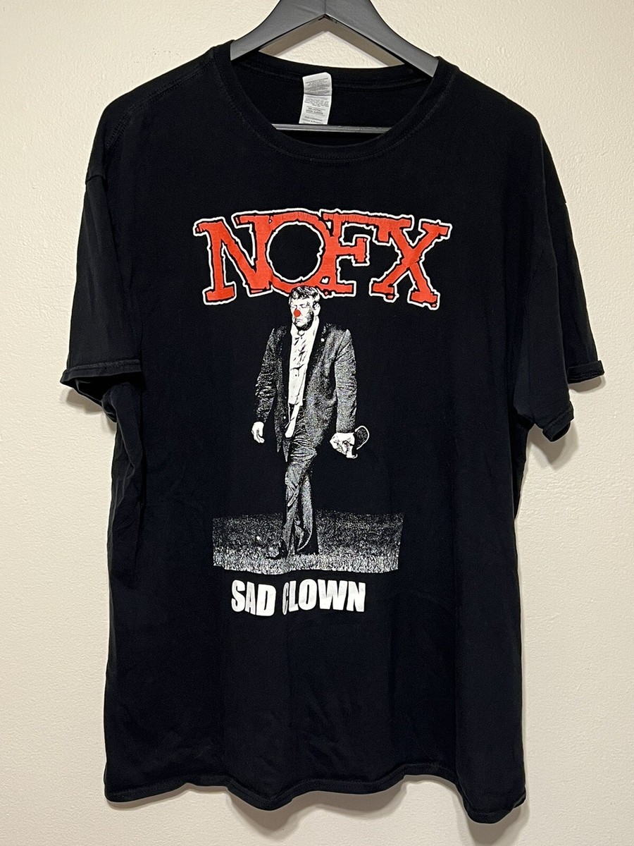 NOFX Sad Clown Donald Trump T Shirt Size XXL Black Punk Band NOFX Sad Clown Donald Trump T Shirt Size XXL Black Punk Band