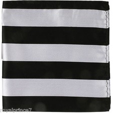 NEW Men's Two Tones Causal Stripes Handkerchief Pocket Square hankie Formal Prom