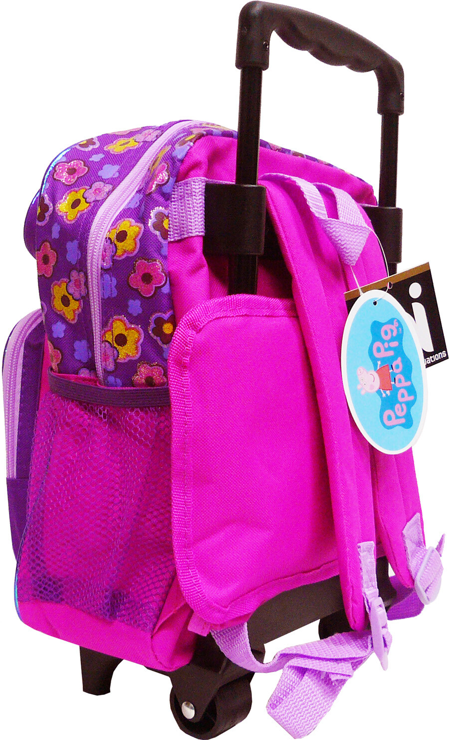 Peppa Pig 12" Toddler Rolling School Backpack Girl's Book Bag