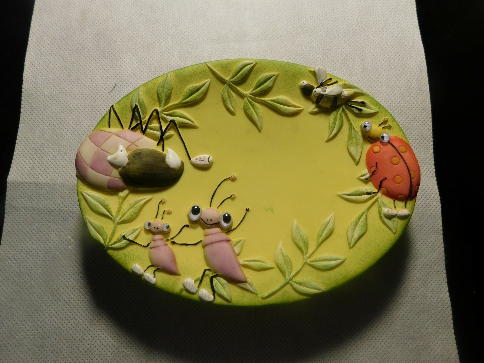 BLONDER HOME ACCENTS  HAND-PAINTED STOP BUGGING ME SOAP DISH!   FF340UCX