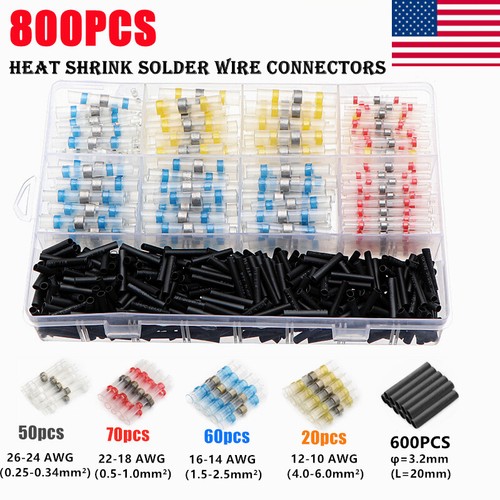 500/1000Pcs Solderstick Heat Shrink Solder Wire Connector Waterproof Seal Sleeve - Picture 23 of 42