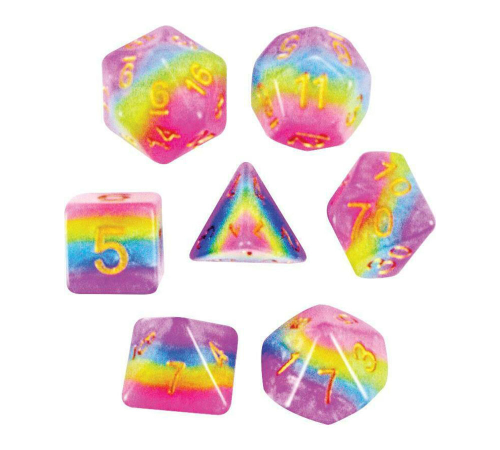 Набор многогранных кубиков из 7 частей: Непрозрачная слоистая сахарная вата