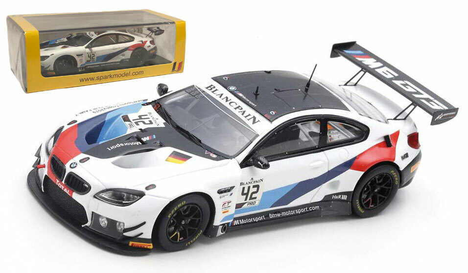 Spark SB275 BMW M6 GT3 #42 'BMW Team Schnitzer' 24H Spa 2019 - 1/43 Scale
