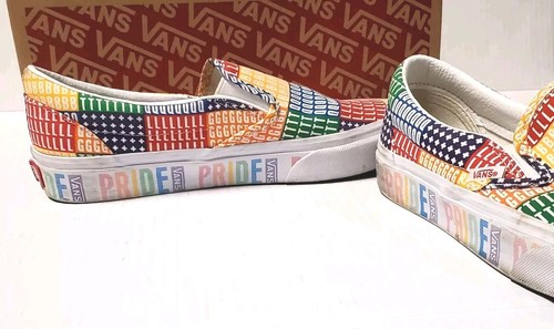 Vans Classic Slip On Piride Women's 8 Men's 6.5 Shoes Unisex - Picture 6 of 10