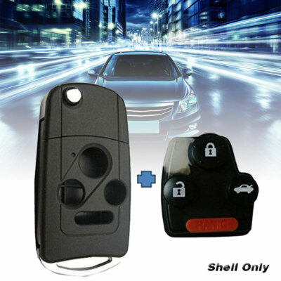 3+1 Button Flip Key Shell Remote Case Fob For Honda Accord Civic - Foto 10
