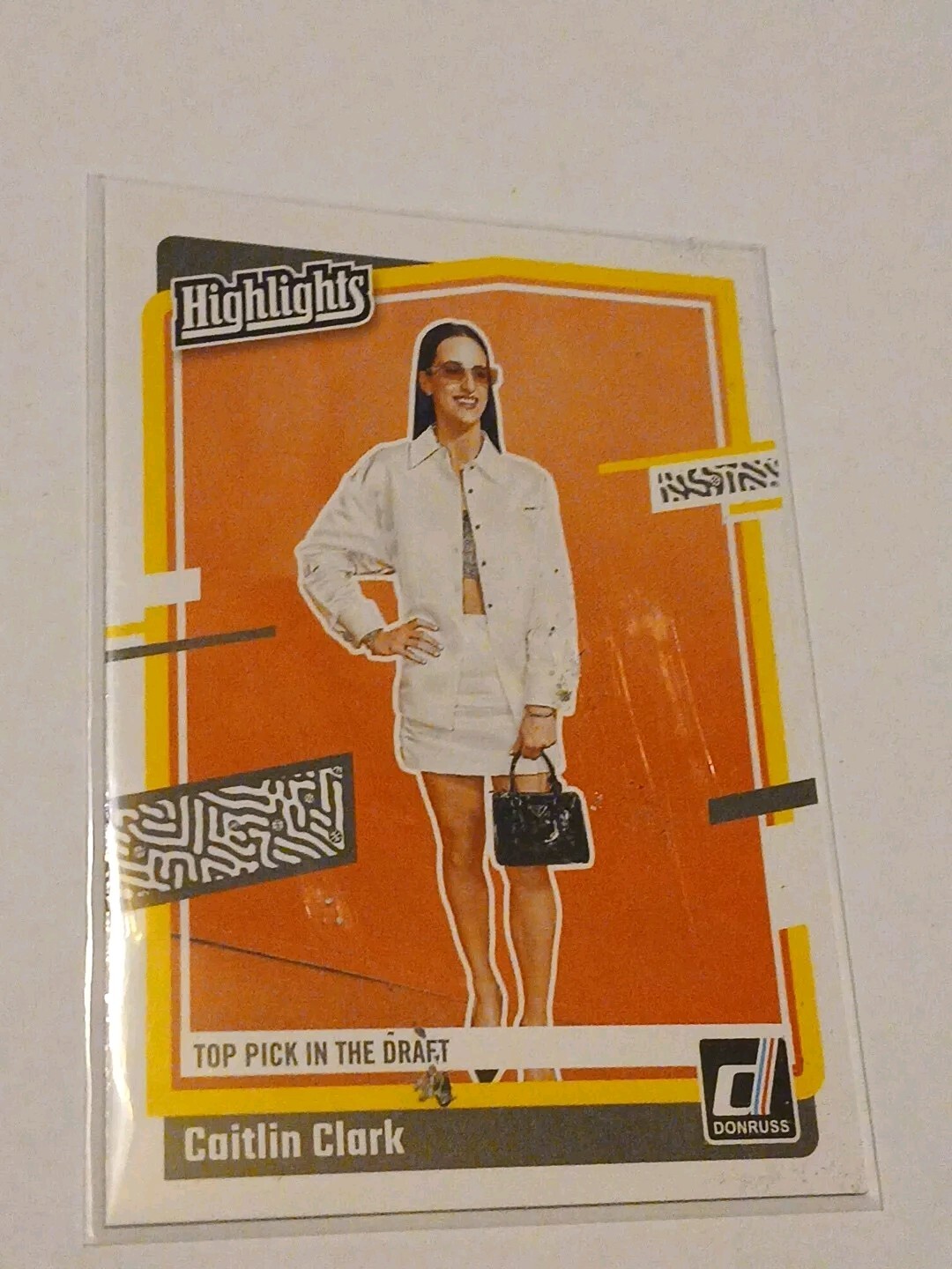 CAITLIN CLARK 2024 PANINI DONRUSS ROOKIE RC INSERT #H15 IOWA WNBA STAR A