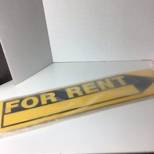 Yellow Sign For Rent Home For Rent Sign Plastic Sign