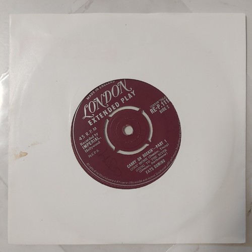 FATS DOMINO / CARRY ON ROCKIN' TEIL 1 EXTENDED PLAY SINGLE 7" SEHR GUTER ZUSTAND