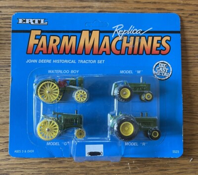 Ertl Machine Set 1990 Ertl 1/64 FARM MACHINES REPLICA John Deere Historical Tractor Set ...