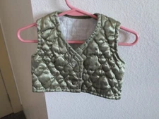 vest-quilted-size 3-6months-green-100%polyester-satin-unisex-1 child