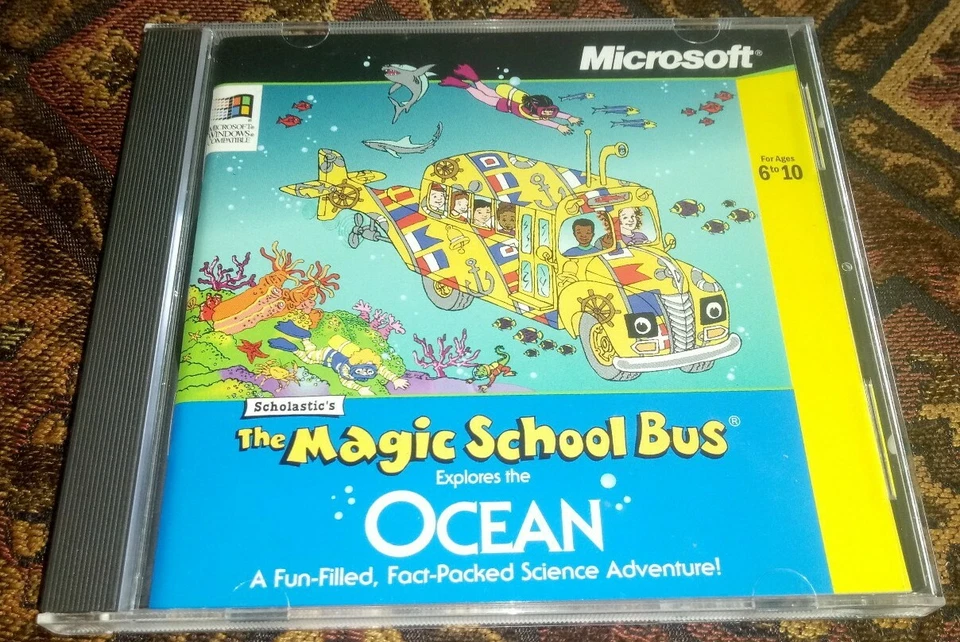 Magic School Bus Explores the OCEAN Scholastic's Microsoft PC CD-ROM Edad 6-10 Foto 2 de 4