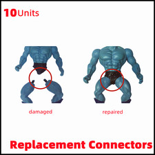 Fits For Vintage Figures Motu Leg Band Replacement Connectors 10 Units