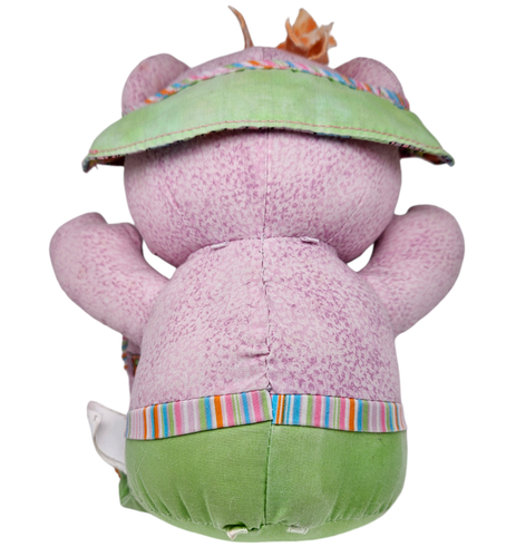 De colección Y2K DOODLE BEAR Peluche Lavable Púrpura TYCO 1994, 05 Arte Creativo - Imagen 5 de 5