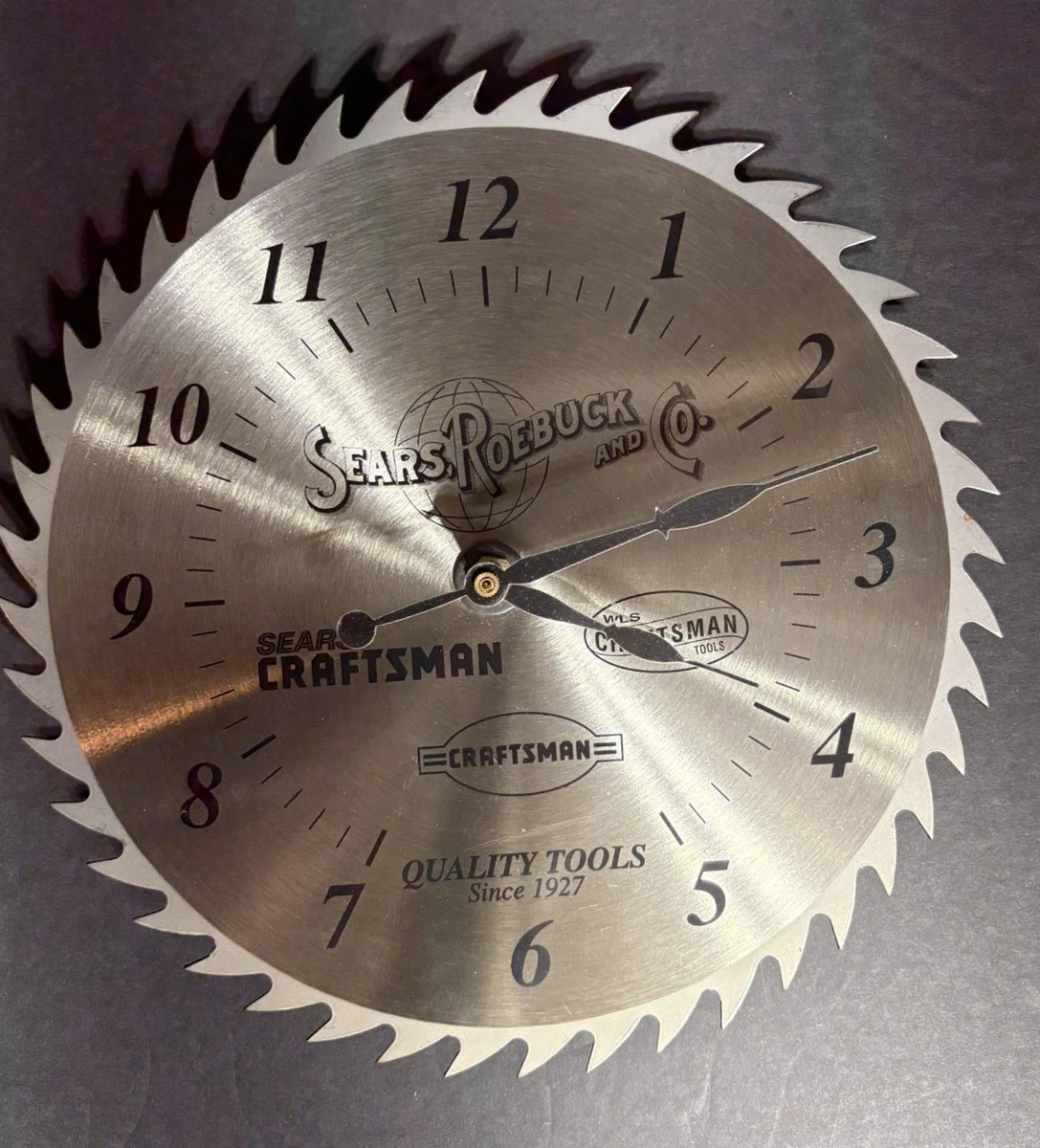 Craftsman Saw Blade Clock for sale | eBay