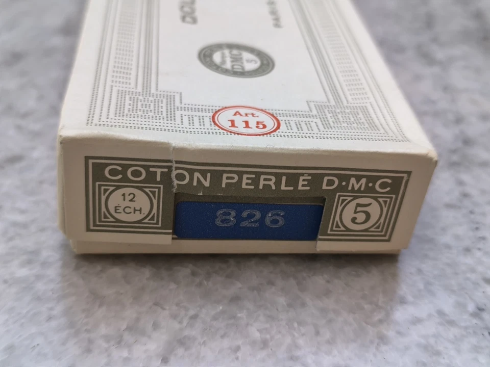 Lot of vintage blue 💙 pearl cotton for embroidery by DMC, 12 pieces  - Image 4 of 4