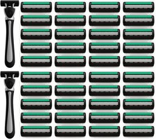 Einwegrasierer Set 42 Rasierklingen Rasierer Men Herren Nassrasierer 3 Klingen