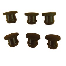 Round Plastic Rubber Black Blanking End Cap Tube Pipe Inserts Plug Bung10.5-30mm