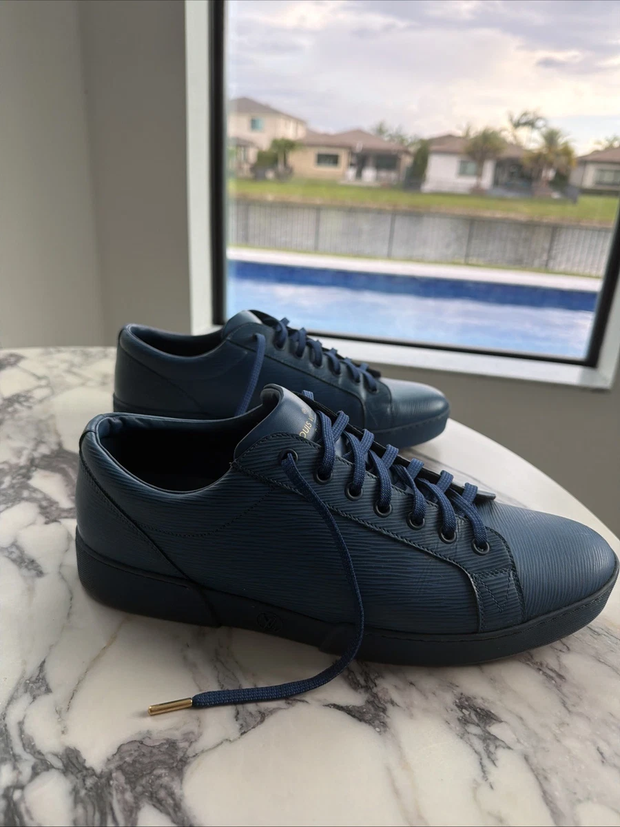 Louis Vuitton Leather Upper Blue Casual Shoes for Men for sale | eBay