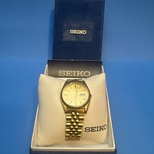 seiko men's sgf206 gold-tone stainless steel dress watch Seiko SGF206 Day-Date Gold Tone Quartz Men's Watch 7N43-8A39 Vintage