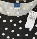 Old Navy Girls Fit & Flare Dress Black & White Polka Dot Short Sleeve S (6-7) — photo 2
