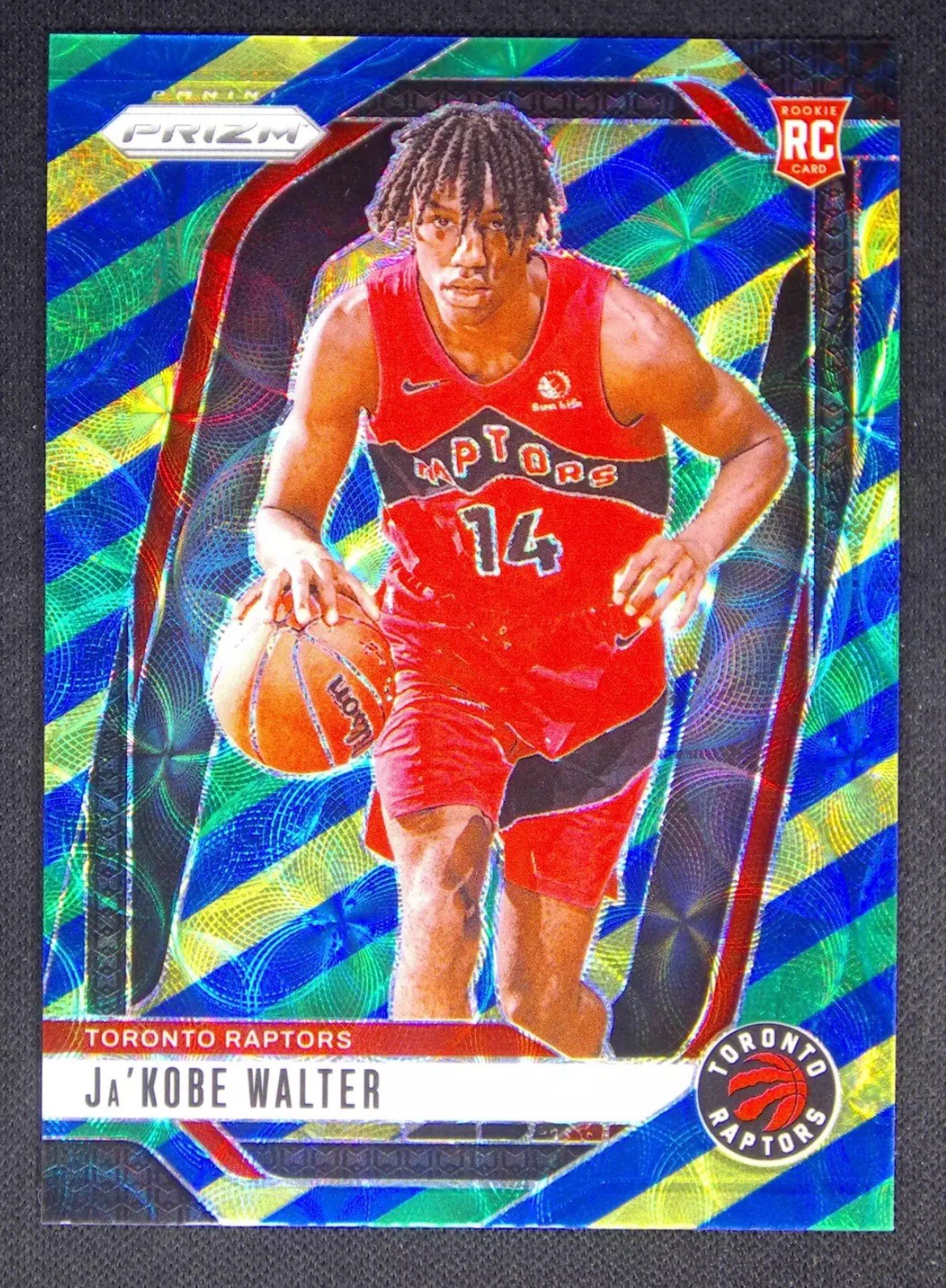 2024-25 Panini Prizm Ja'Kobe Walter #223 RC Rookie Choice Blue/Yellow/Green