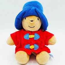 Eden Paddington Bear Plush Red Coat Blue Hat Stuffed Animal Toy