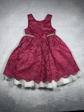 American Princess Dress Burgundy Lace Tulle F...