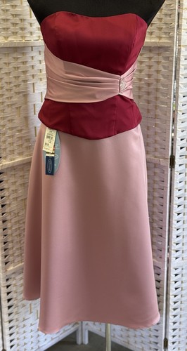 "ALFRED ANGELO"SIZE"12"WOMENS 2PIECE FORMAL TOP&SKIRT~BNWT*GRAPE/DUSTY ROSE* - Picture 1 of 12