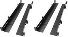 JINGCHENGMEI 1U 19inch Server Rack Rails -15-24 inch (Pack of 2), Black