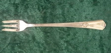 VTG Rogers & Son Guild-Cadence Silver Plated 5 1/2" Seafood / Cocktail Fork - VG