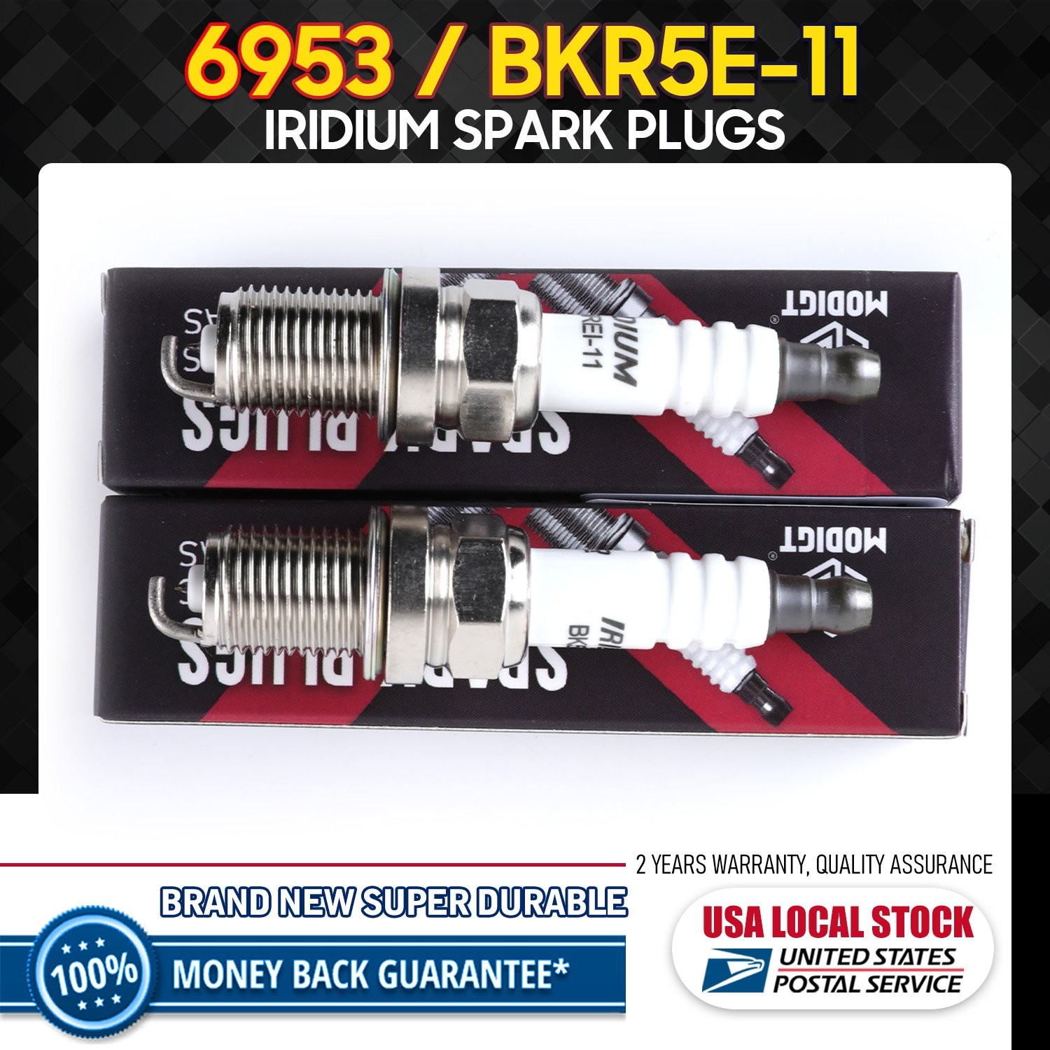 8Pcs High performance Iridium Spark Plugs Replacement #6953 BKR5E-11 Brand New