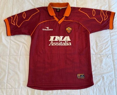 AS Roma Diadora 1999 Home Jersey - Cafu | eBay