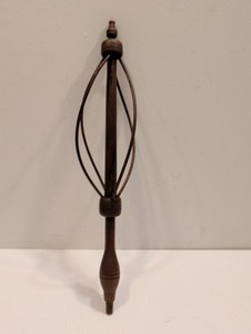 Rare Antique Bird Cage  for a Spinning Wheel  16 " Very Nice Condition clean