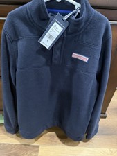 Vineyard Vines Whale navy blue FLEECE PULLOVER coat jacket boys pink sweater XS