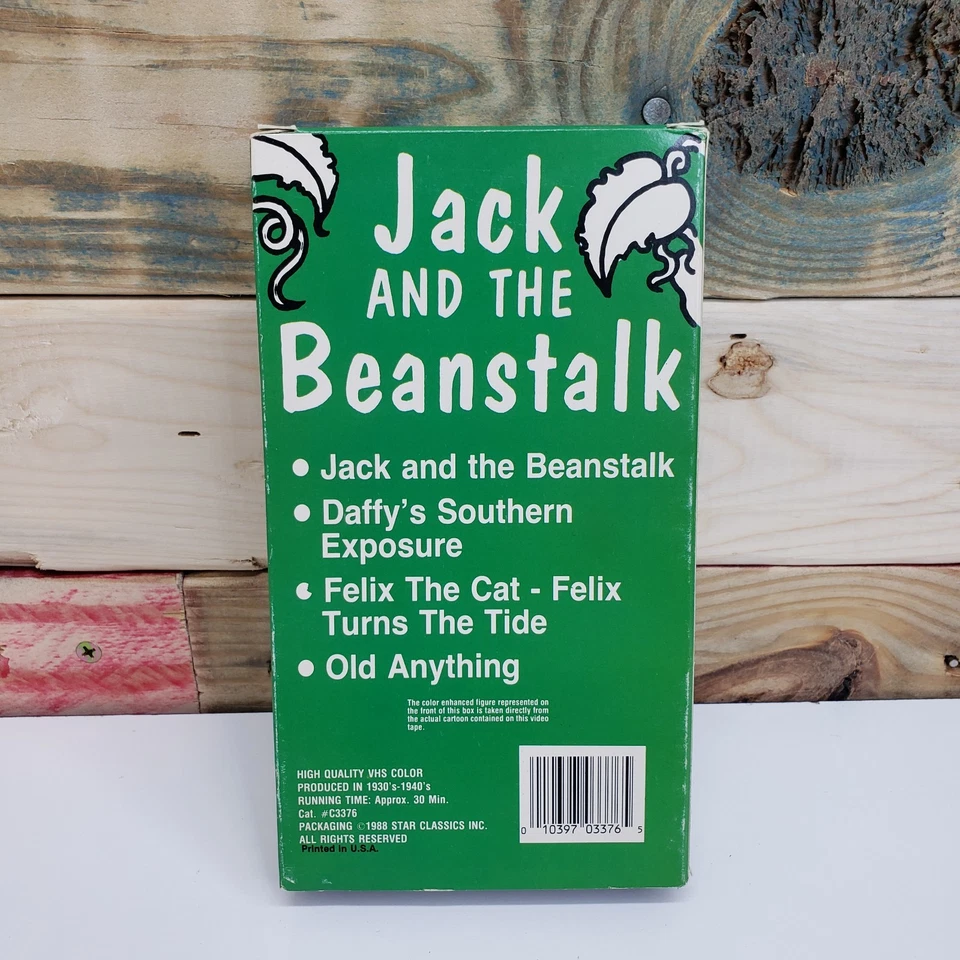 1988 RARE Jack and the Beanstalk/ Daffy Southern Exposure/ Felix The Car VHS - Image 2 of 4